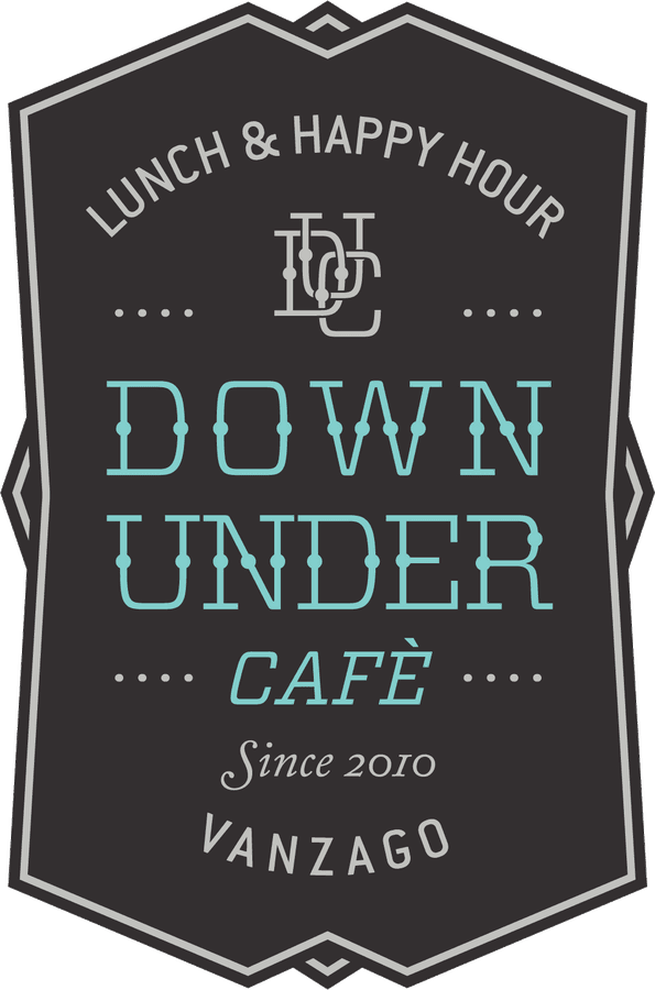 Logo Down Under Cafè: Lunch & Happy Hour, since 2010, Vanzago